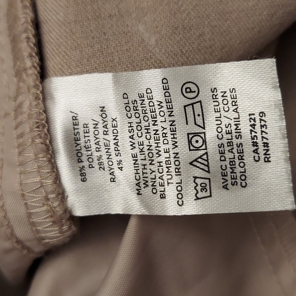 ANN TAYLOR FACTORY Beige Straight Leg Dress Pants - Picture 11 of 11